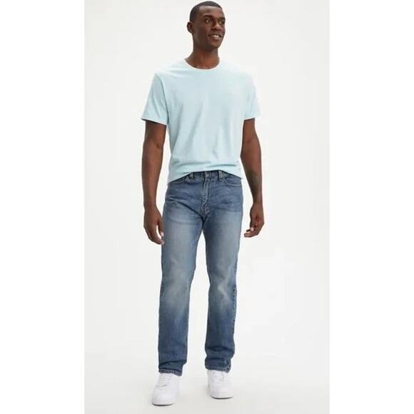 Levi Strauss & Co 505 Regular Fit Distressed Blue Jeans W36 L29 - Picture 1 of 9